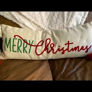 Large “Merry Christmas” Pillow